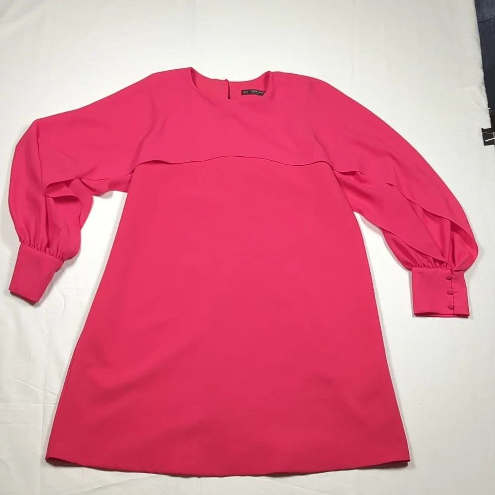 Zara Basic Women's Pink Dress Size M - Picture 2 of 11